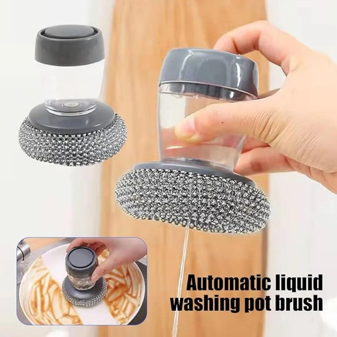Soap Dispensing Scrub Brush for Kitchen