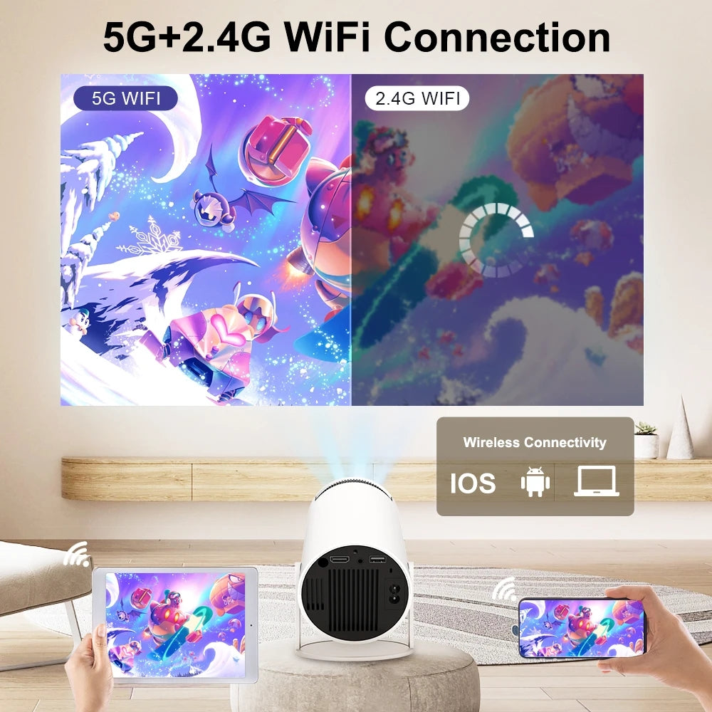 Portable 4K Smart Projector | Android 11