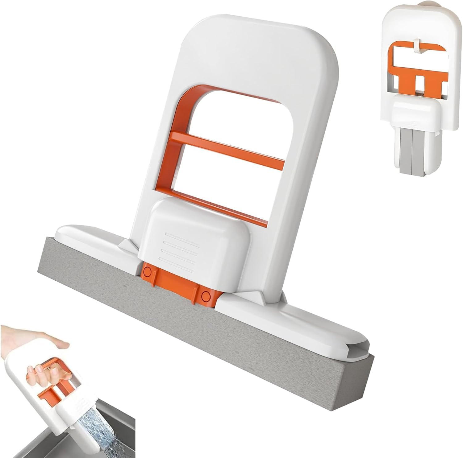 Self-Squeeze Foldable Sponge Mop – Easy Multi-Surface Cleaning
