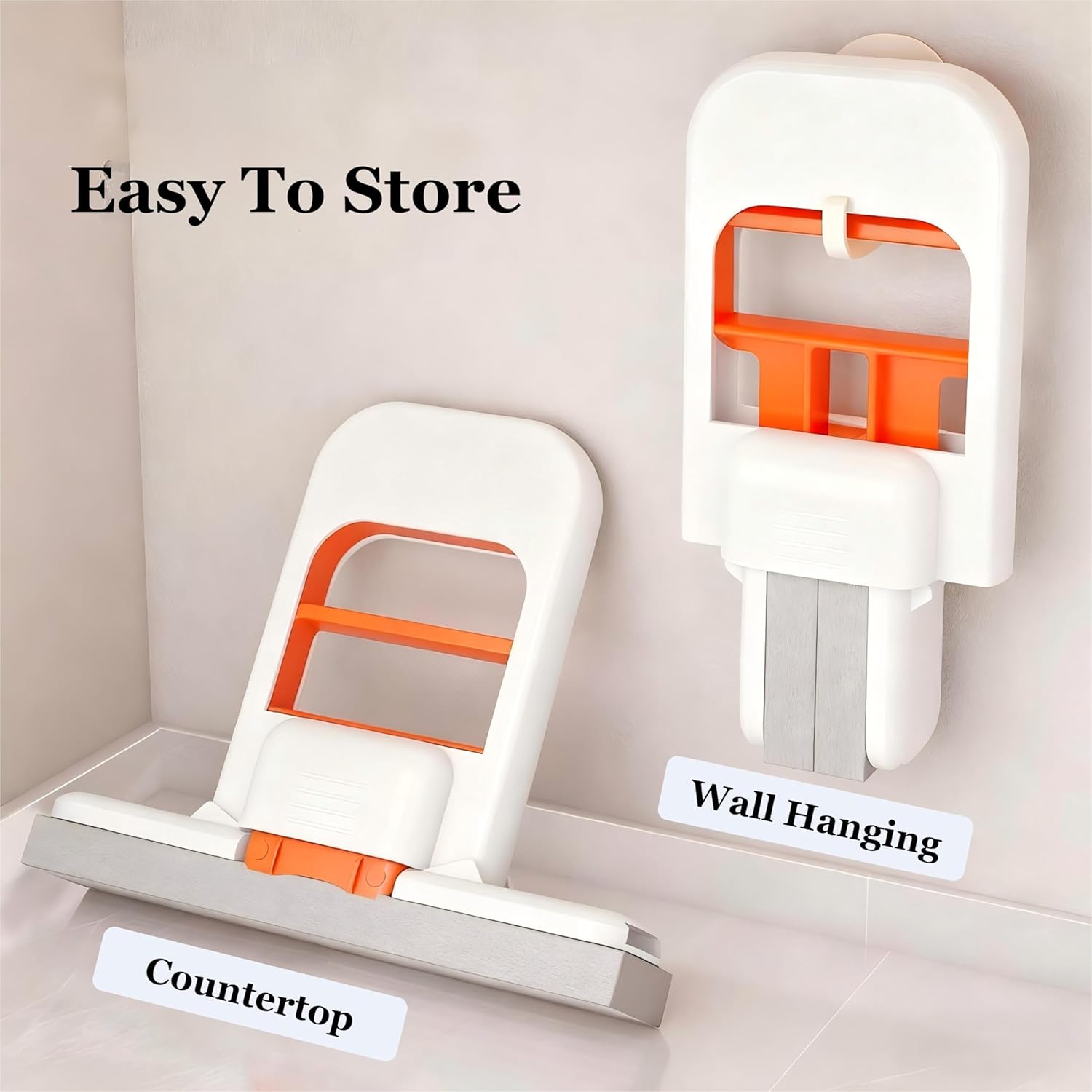 Self-Squeeze Foldable Sponge Mop – Easy Multi-Surface Cleaning