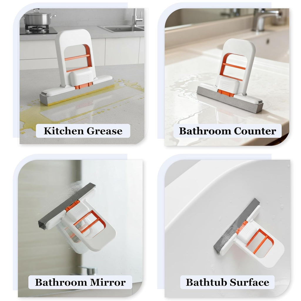Self-Squeeze Foldable Sponge Mop – Easy Multi-Surface Cleaning